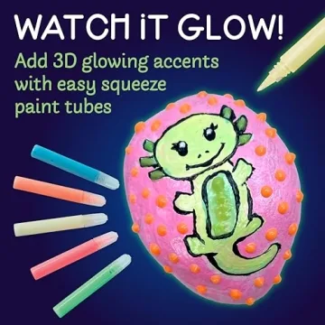 Glow in the Dark Rock Painting Kit Creative Arts Crafts for Kids