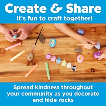 Glow in the Dark Rock Painting Kit Creative Arts Crafts for Kids