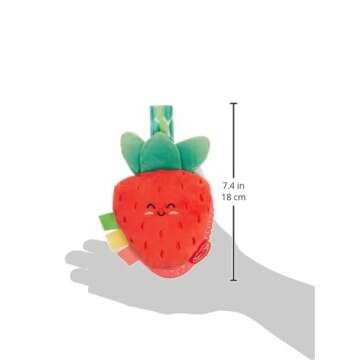 Melissa & Doug Multi-Sensory Peek-a-Boo Berry Take-Along Clip-On Infant Travel Toy Stroller Toy for Baby Newborn to 12m+