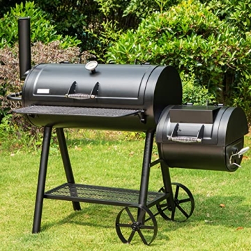 Sophia & William Heavy-Duty Charcoal Smoker: Perfect for Outdoor BBQs