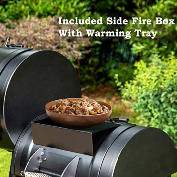 Sophia & William Heavy-Duty Charcoal Smoker for Outdoor BBQs