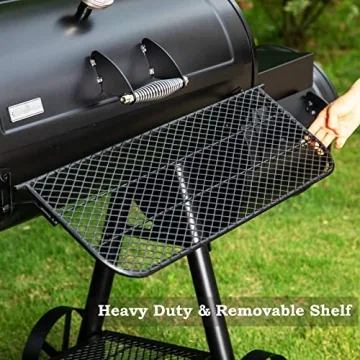 Sophia & William Heavy-Duty Charcoal Smoker for Outdoor BBQs