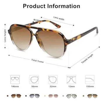 Stylish SOJOS Classic Polarized Aviator Sunglasses for Everyone