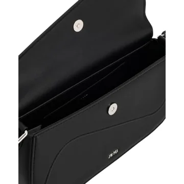 JW PEI Addisyn Vegan Leather Shoulder Bag Black