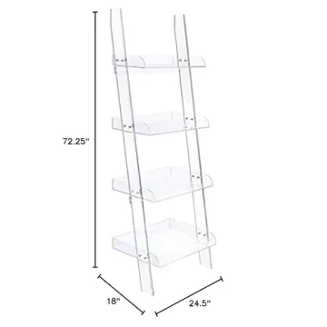 Amaturo 4-shelf Ladder Bookcase for Stylish Storage