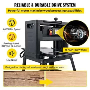 VEVOR 12inch Benchtop Planer - Powerful Woodworking Tool