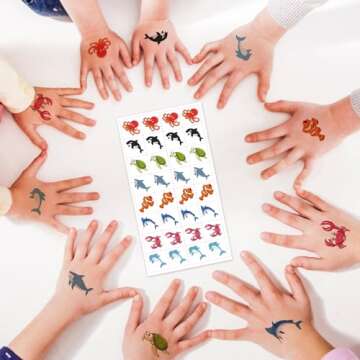 24 Pack Valentines Day Gifts for Kids School Sea Animal Buildings Blocks With Valentines Cards, Valentines for Kids Class, Classroom Prize Exchange Greeting Cards Boys Girls Party Favors (Type A)