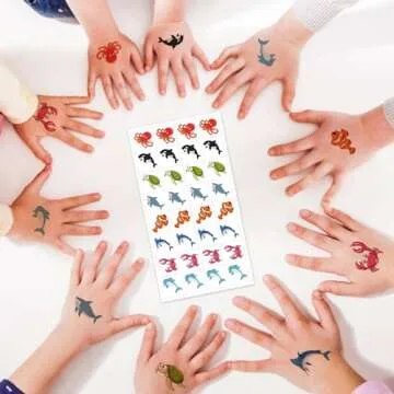 24 Pack Valentines Day Gifts for Kids School Sea Animal Buildings Blocks With Valentines Cards, Valentines for Kids Class, Classroom Prize Exchange Greeting Cards Boys Girls Party Favors (Type A)