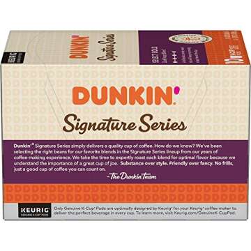 Dunkin' Signature Series Select Bold Dark Roast Coffee, 10 Keurig K-Cup Pods