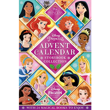 Disney Princess Storybook Collection Advent Calendar with 24 Magical Books