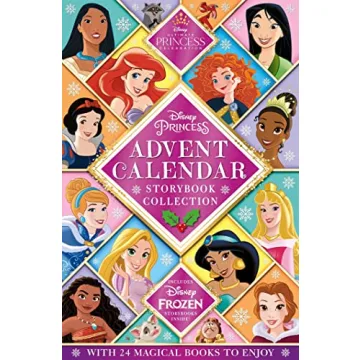 Disney Princess Storybook Collection Advent Calendar with 24 Magical Books
