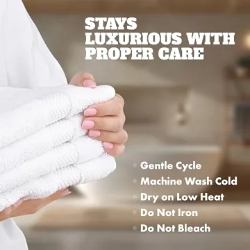 Wealuxe White Hand Towels - 12 Pack Cotton Absorbent Towel