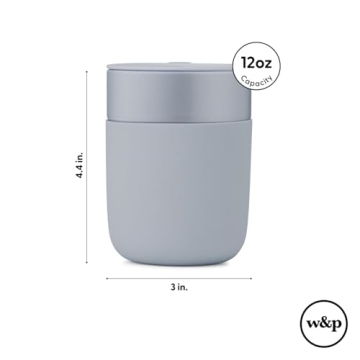 W&P Porter Ceramic Mug with Silicone Sleeve for Stylish Sipping