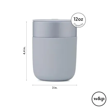 W&P Porter Ceramic Mug with Silicone Sleeve for Stylish Sipping
