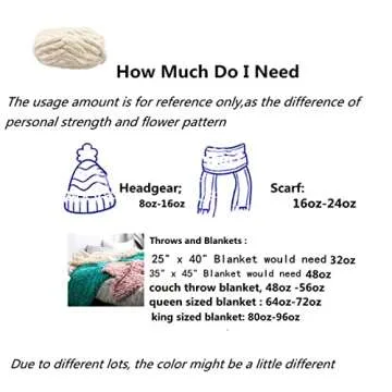 Chunky Chenille Yarn Grey 8 Pack 220 Yards 64oz for Blanket, Super Bulky Soft Thick Fluffy Jumbo Giant Washable Polyester Big Yarn for Hand Knitting Extreme DIY Arm Knitting Throw Rugs Pillow