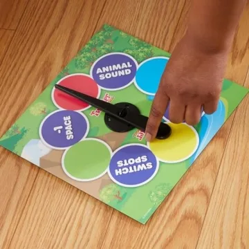 Twister Junior Game for Kids, 2 Games in 1, Indoor Fun
