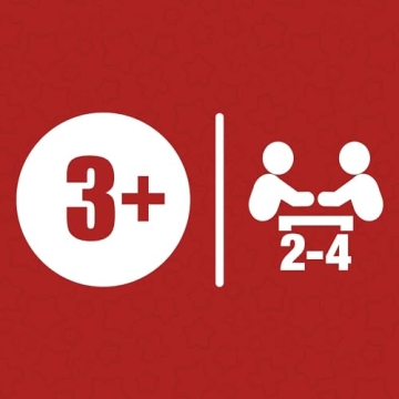 Twister Junior Game for Kids, 2 Games in 1, Indoor Fun