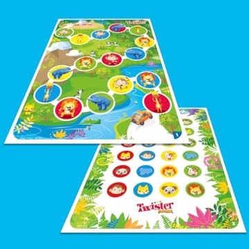 Twister Junior Game for Kids, 2 Games in 1, Indoor Fun