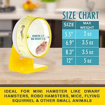 Buy 5.5 Inch Quiet Hamster Wheel for Pets Online