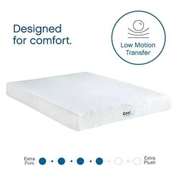 COOL GEL Classic Brands Memory Foam 8-Inch Mattress, CertiPUR-US Certified, Mattress in a Box, Twin