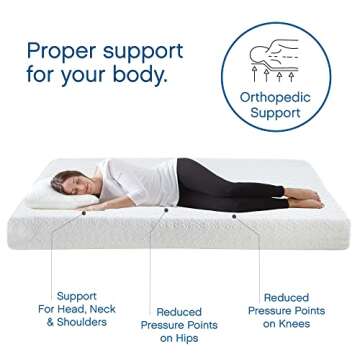 COOL GEL Classic Brands Memory Foam 8-Inch Mattress, CertiPUR-US Certified, Mattress in a Box, Twin