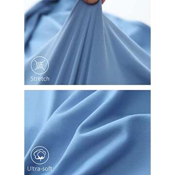 BALEAF Women's Lightweight Running Jacket Cropped Long Sleeve Fitted Workout Athletic Yoga Jackets with Thumb Holes Light Blue S