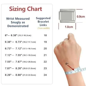 papasgix Italian Charm Bracelet Charms Set Charms Brascelets 9mm Assorted Italian Charms Bracelet Links Handmade DIY Jewelry Gifts(Gold Red)