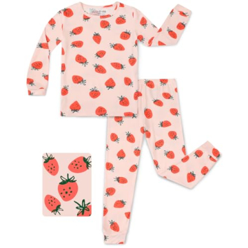 babee Reshinee Bamboo Viscose Toddler Girls Pajama Sets 5-6T - Soft, Snug Fit Sleepwear