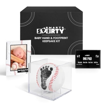 Baby Hand and Footprint Kit - Unique Baseball Keepsake for New Dads
