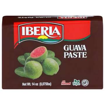 Iberia Guava Paste, 14 oz, All Natural, Vegan, Gluten Free, Halal, Kosher Guava Paste for Snacks, Co...