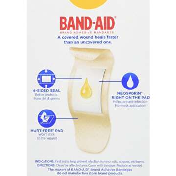 BAND-AID with Neosporin Bandages Assorted Sizes 20 Each (Pack of 2)