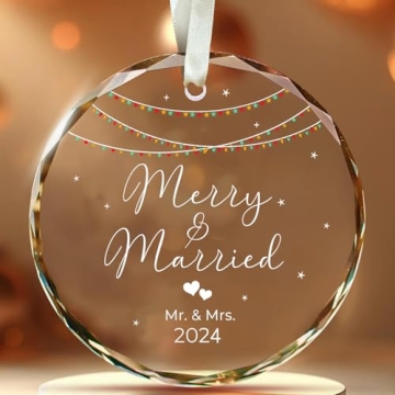 2024 First Christmas Married Ornament - Couple's Holiday Gift