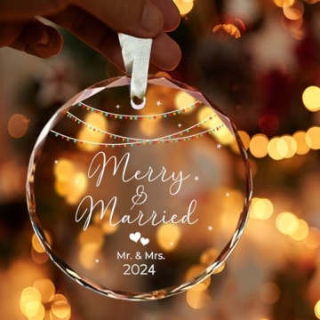 2024 First Christmas Married Ornament - Couple's Holiday Gift