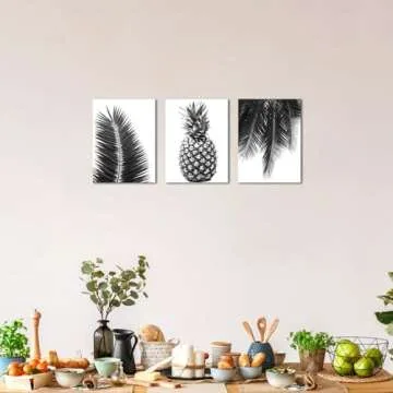 Nachic Tropical Leaves Canvas Wall Art Ready to Hang