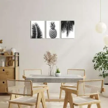 Nachic Tropical Leaves Canvas Wall Art Ready to Hang