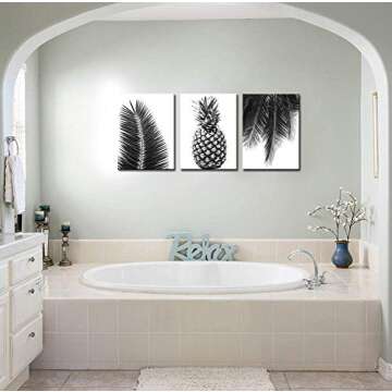 Nachic Tropical Leaves Canvas Wall Art Ready to Hang