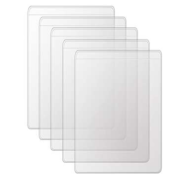 2-Pack Scratchproof Vaccine Card Holder, CDC Vaccination Card Protector 4 × 3 Inches, Immunization Vaccinate Record Cards Plastic Holder for Badge Record ID Card Name Tag