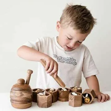 Wooden Bee Hive Sorting Toy