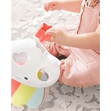 Skip Hop Shape Sorting Toy with Shapes and Feelings, Shape Sorting Baby Toy, Silver Lining Cloud