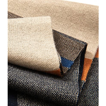 Men's Merino Wool Tartan Scarf - Stylish & Warm