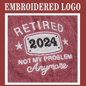 Fun Retirement Baseball Cap for 2024
