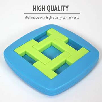 ThinkFun Pocket Brainteasers 4-T Puzzle STEM Toy and Logic Game for Boys and Girls Age 8 and Up - A Tiny brainteaser That’s Lots of Fun!