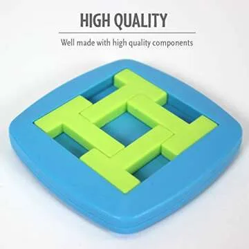 ThinkFun Pocket Brainteasers 4-T Puzzle STEM Toy and Logic Game for Boys and Girls Age 8 and Up - A Tiny brainteaser That’s Lots of Fun!