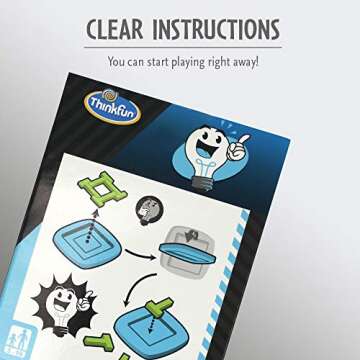 ThinkFun Pocket Brainteasers 4-T Puzzle STEM Toy and Logic Game for Boys and Girls Age 8 and Up - A Tiny brainteaser That’s Lots of Fun!