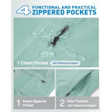 Packable Women’s Waterproof Rain Jacket Cycling Windbreaker