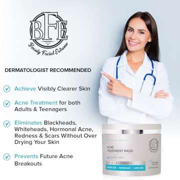 Beauty Facial Extreme Acne Treatment Pads for Clearer Skin