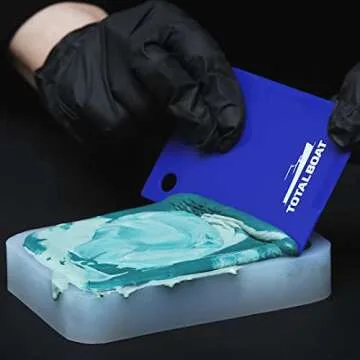 TotalBoat Flexible Resin Spreaders Set - Reusable Scrapers for Epoxy, Fillers, Putty, Caulk, Spackling Paste, Polyester Resin and Adhesives