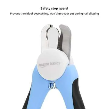 Amazon Basics Pet Nail Clipper and File Professional Grooming Tool with Non-Slip Handle and Safety Guard
