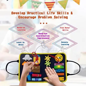 Busy Board Montessori Toy for 1-4 Year Olds - VARANO