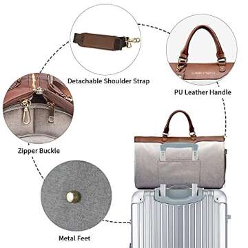 Convertible Garment Bag for Stylish Travel and Convenience